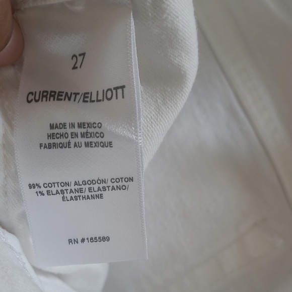 Current/Elliott Women's White Jeans Size 27 - Picture 9 of 9